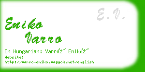 eniko varro business card